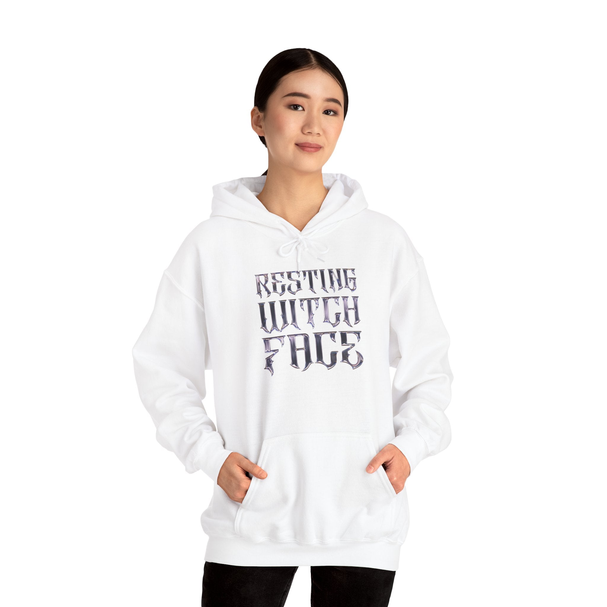 RESTING WITCH FACE Logo Hoodie