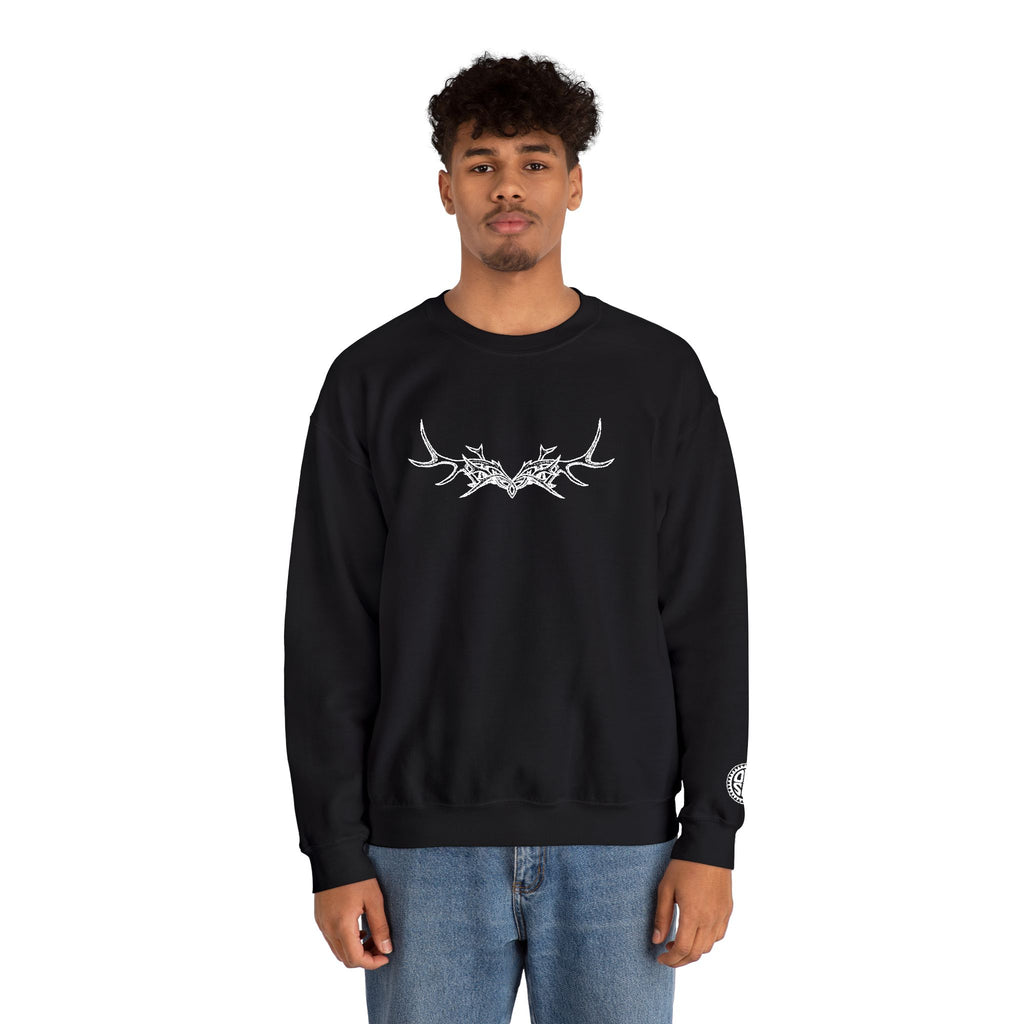 Wyrdo: ANTLERS Embroidered Crewneck (Unisex)
