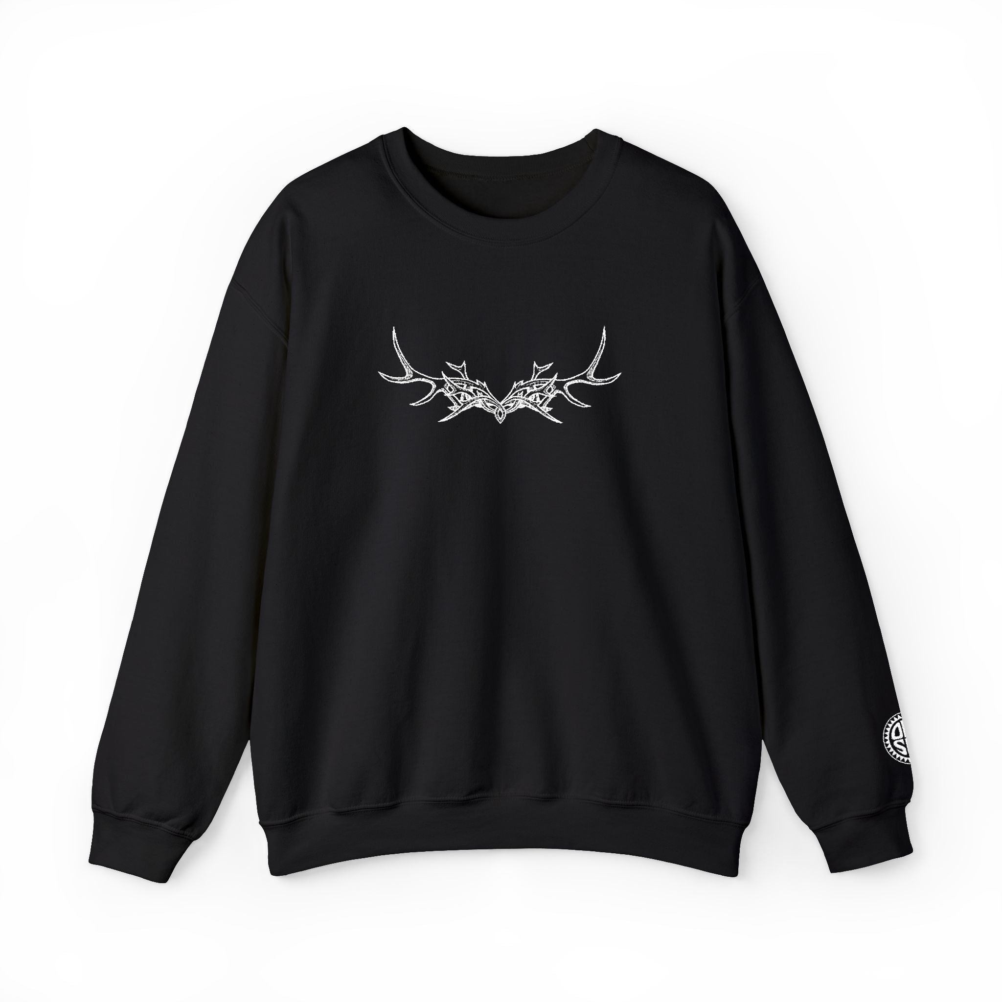 Wyrdo: ANTLERS Embroidered Crewneck (Unisex)