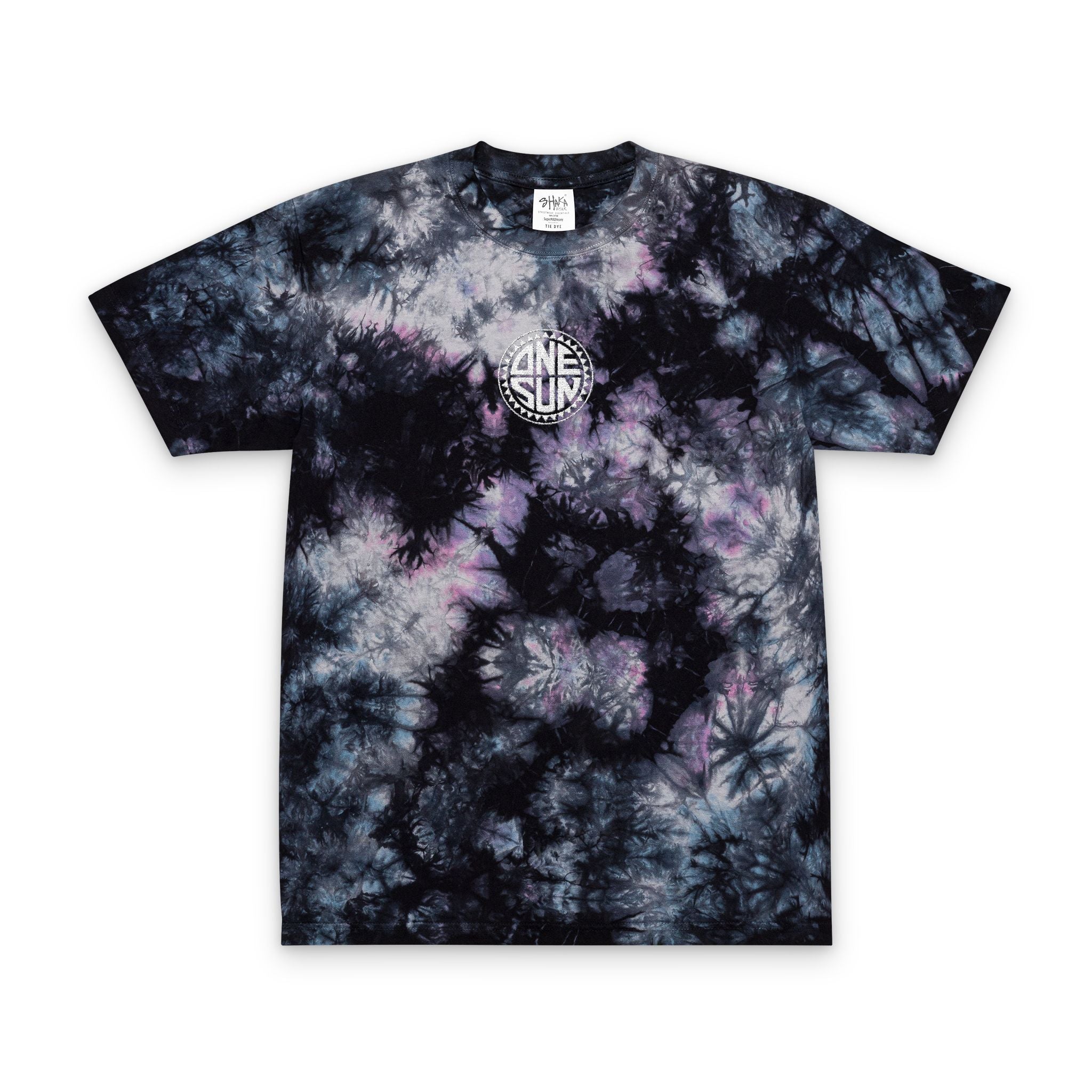 ONE SUN Tie-Dye Embroidered Tee