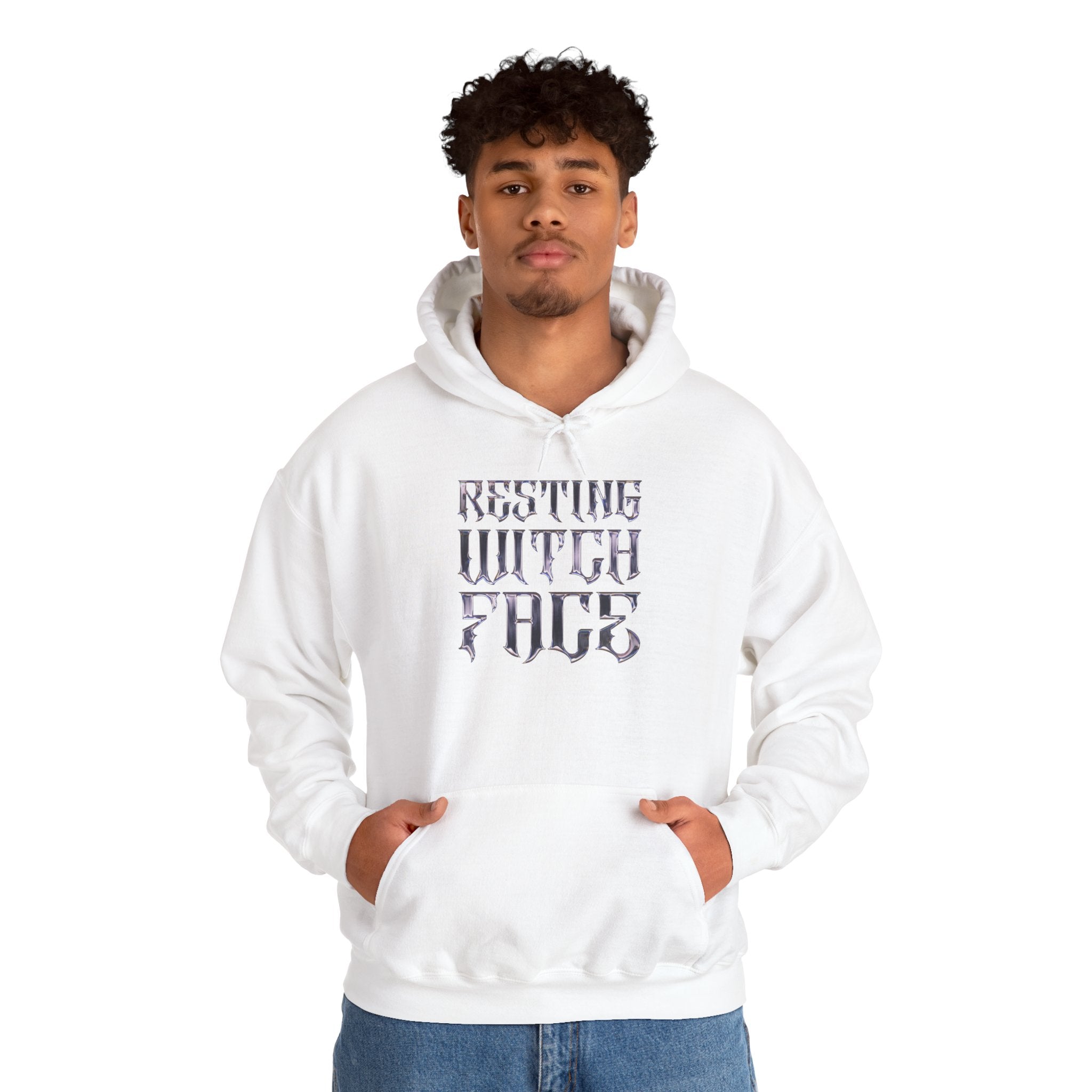 RESTING WITCH FACE Logo Hoodie