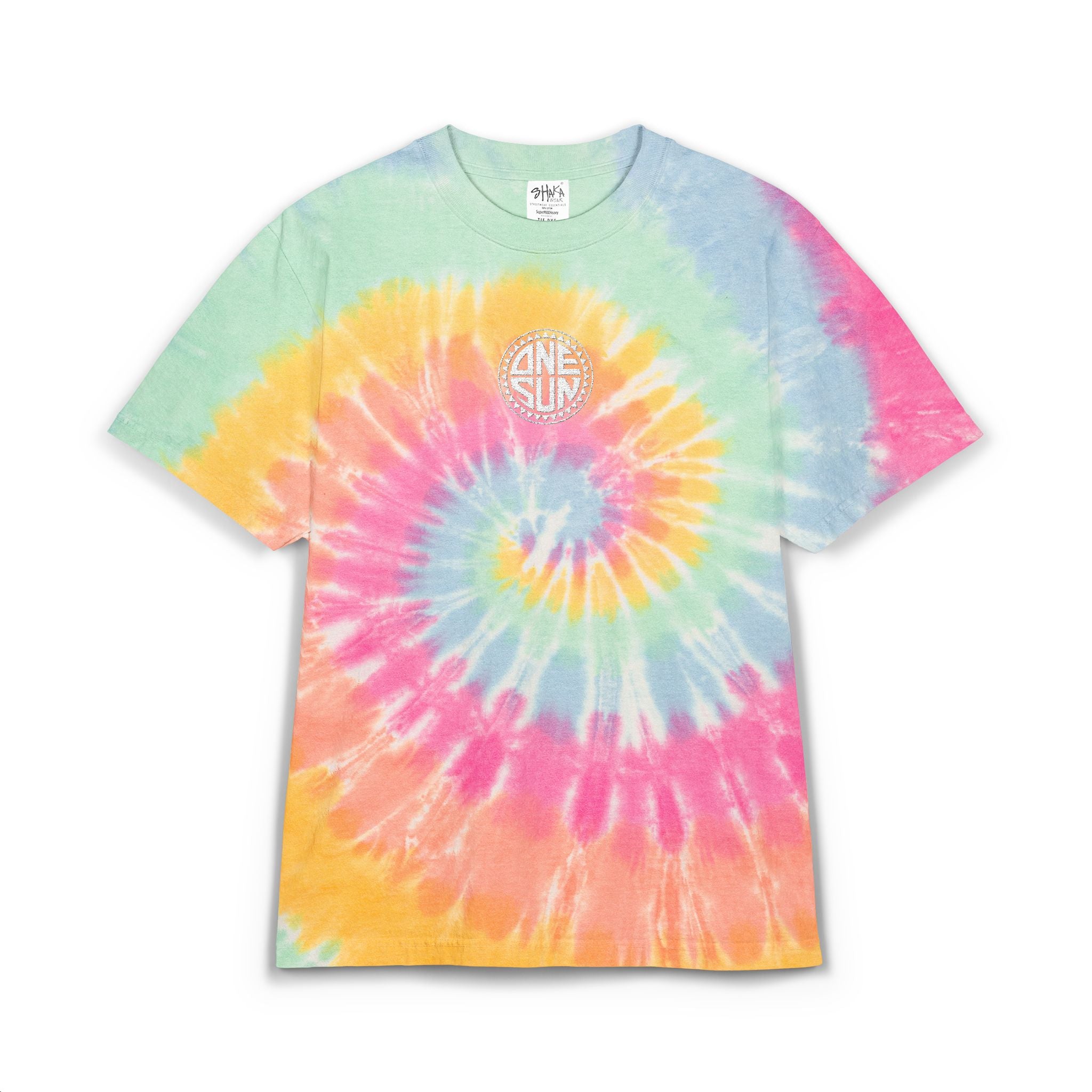 ONE SUN Tie-Dye Embroidered Tee