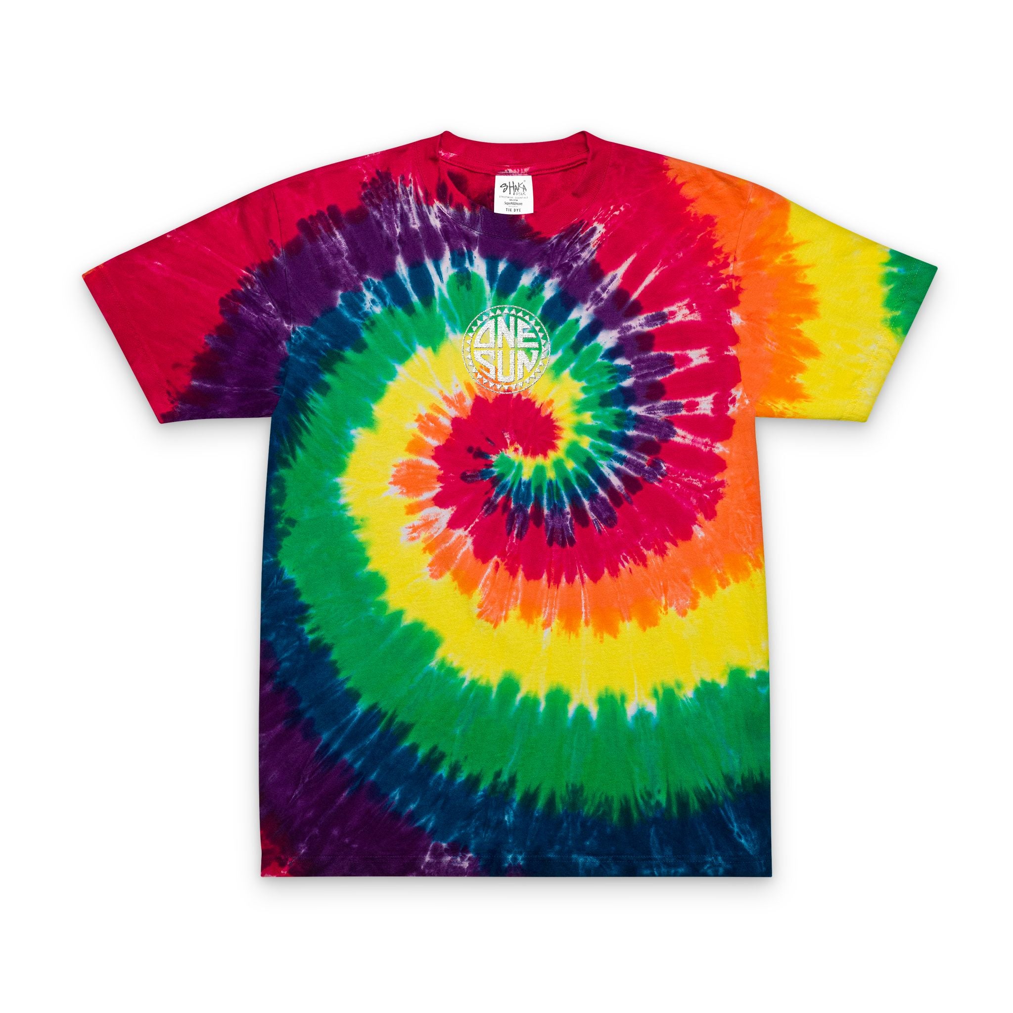 ONE SUN Tie-Dye Embroidered Tee